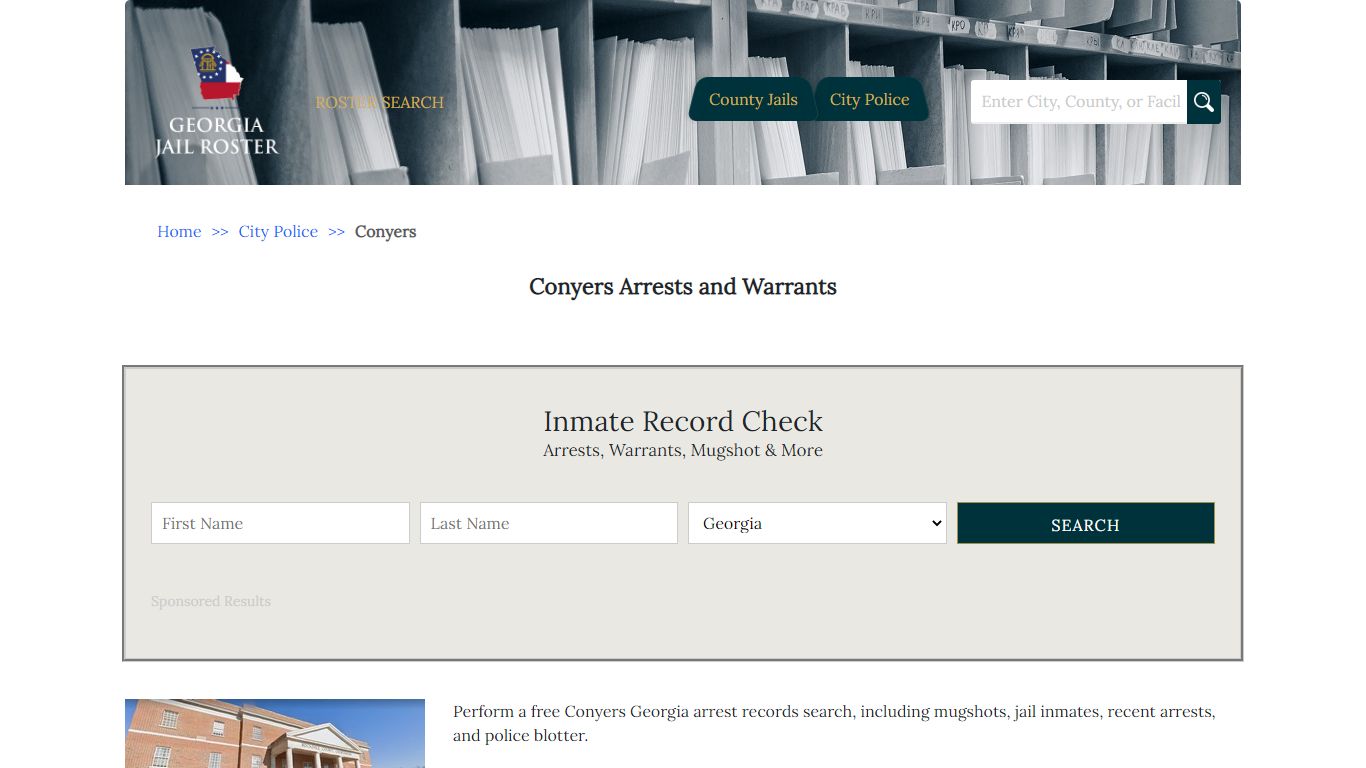 Conyers Arrests and Warrants | Georgia Jail Inmate Search